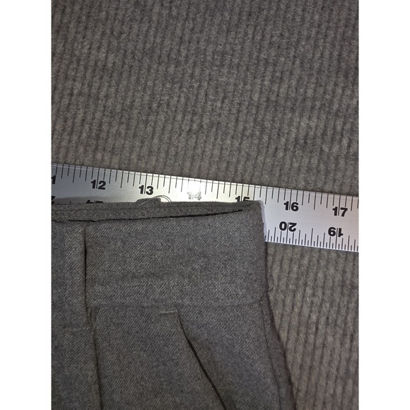 Abercrombie & Fitch Women's Blue Grey Pleated Wide Leg Trouser Pants Size M(2) - Picture 16 of 16